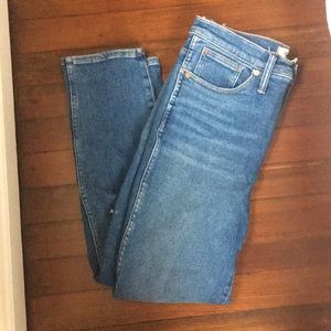 Madewell stovepipe jeans, soft and stretchy, 29
